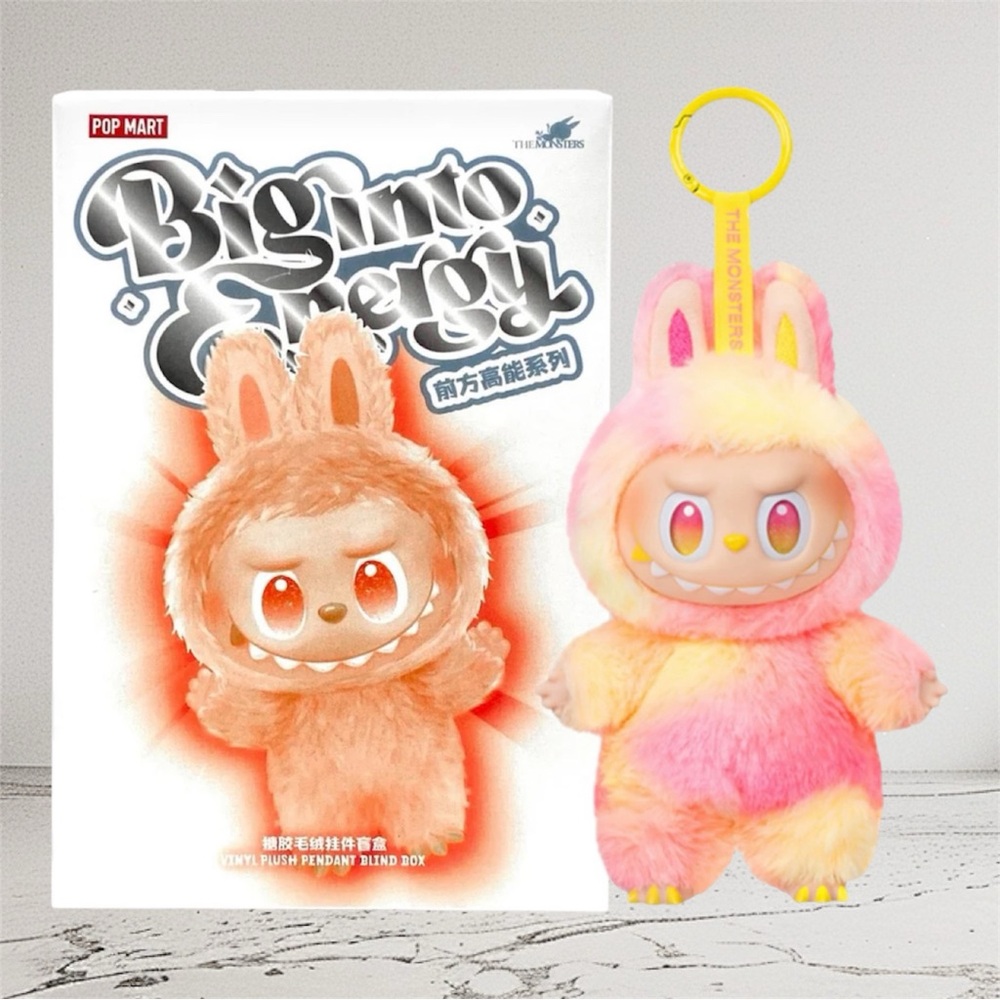 Orange "Happiness" Labubu "Big Into Energy" Popmart Remake